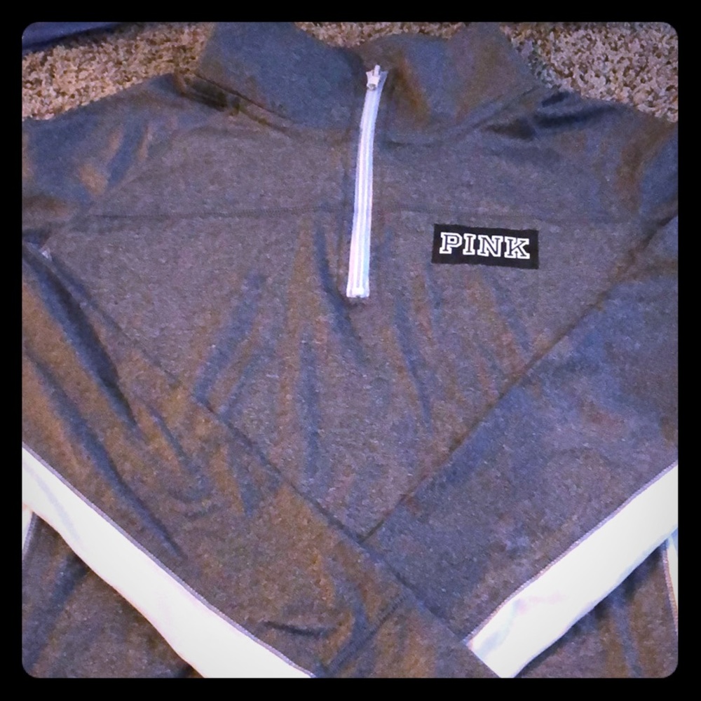 Pink quarter zip